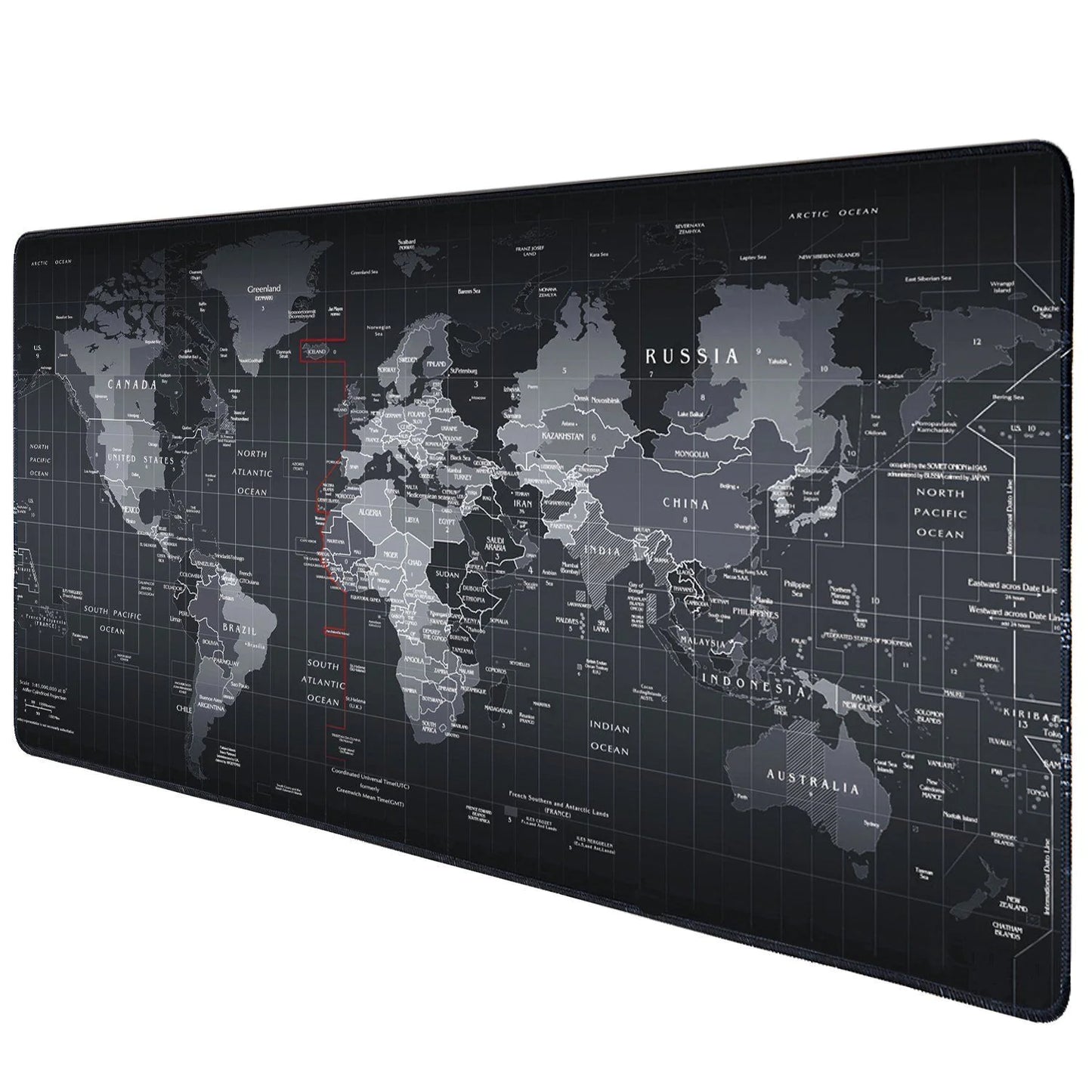 World Map Gaming Mouse Pad Large Size Desk Keyboard Mat 800MM X 300MM