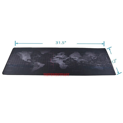 World Map Gaming Mouse Pad Large Size Desk Keyboard Mat 800MM X 300MM