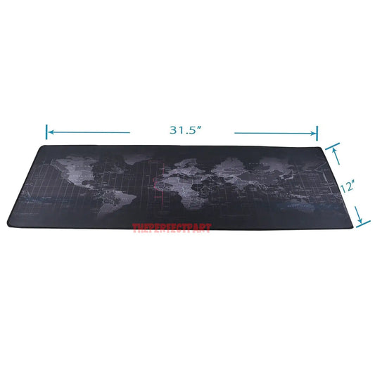 World Map Gaming Mouse Pad Large Size Desk Keyboard Mat 800MM X 300MM