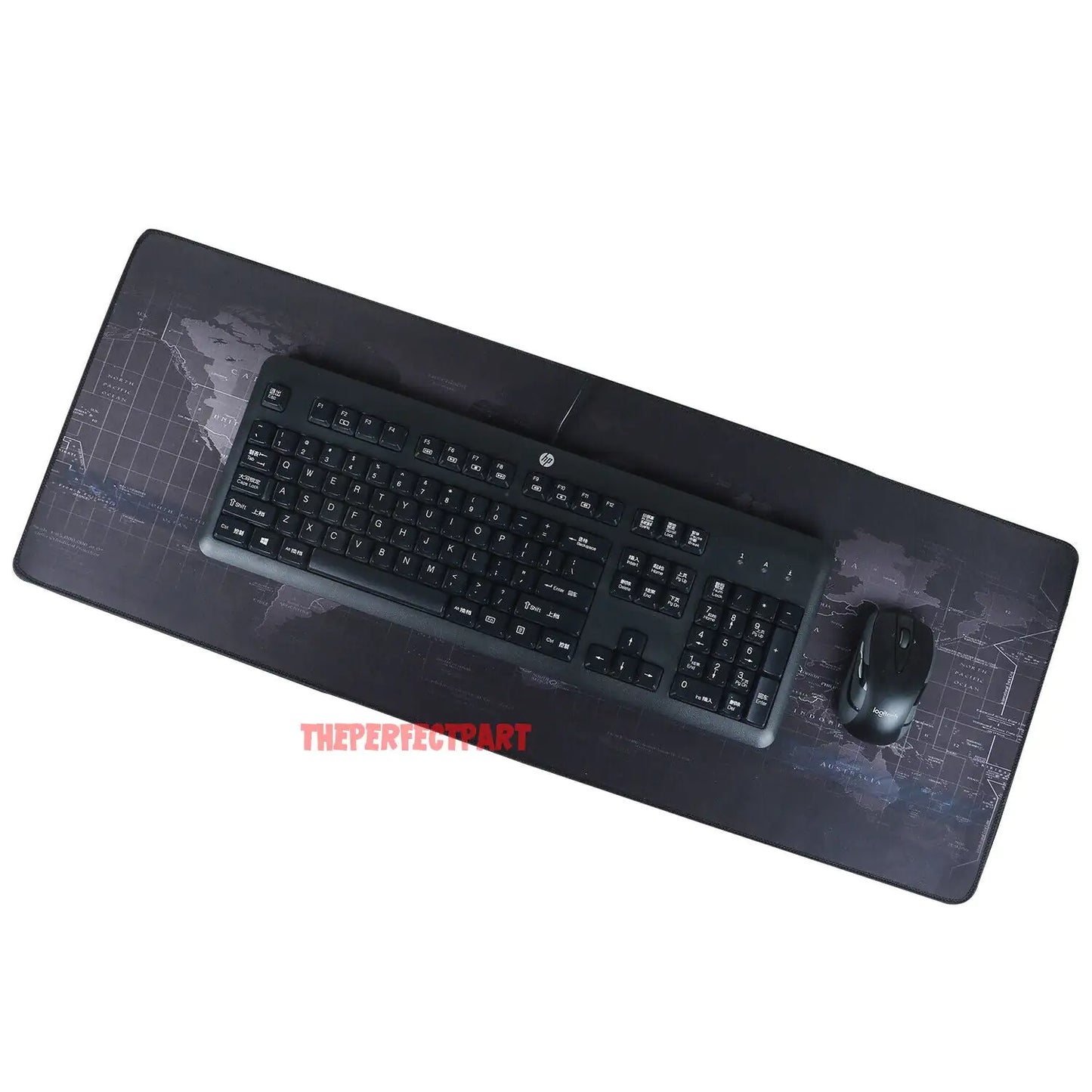 World Map Gaming Mouse Pad Large Size Desk Keyboard Mat 800MM X 300MM